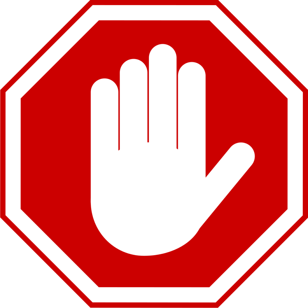 1200px Stop hand octogon red.svg - Clinica Odontoiatrica Mancini
